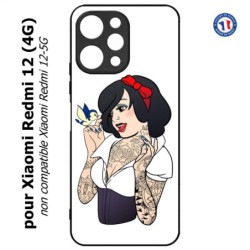 Coque pour Xiaomi Redmi 12 (4G) - princesse neige Blanche tatouée