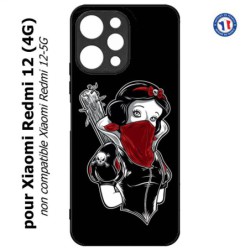Coque pour Xiaomi Redmi 12 (4G) - Blanche foulard Rouge Gourdin Dessin animé