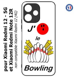 Coque pour Xiaomi Redmi 12 5G - J'aime le Bowling