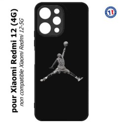 Coque pour Xiaomi Redmi 12 (4G) - Michael Jordan 23 shoot Chicago Bulls Basket