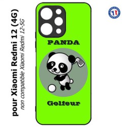 Coque pour Xiaomi Redmi 12 (4G) - Panda golfeur - sport golf - panda mignon