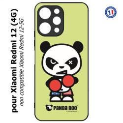 Coque pour Xiaomi Redmi 12 (4G) - PANDA BOO© Boxeur - coque humour