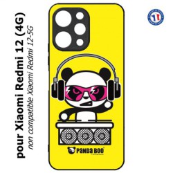 Coque pour Xiaomi Redmi 12 (4G) - PANDA BOO© DJ music - coque humour