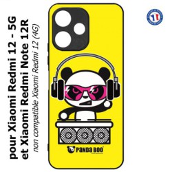 Coque pour Xiaomi Redmi Note 12R - PANDA BOO© DJ music - coque humour