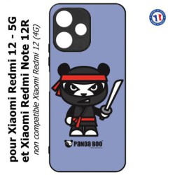 Coque pour Xiaomi Redmi 12 5G - PANDA BOO© Ninja Boo noir - coque humour