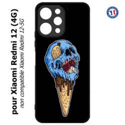 Coque pour Xiaomi Redmi 12 (4G) - Ice Skull - Crâne Glace - Cône Crâne - skull art