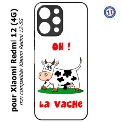 Coque pour Xiaomi Redmi 12 (4G) - Oh la vache - coque humoristique