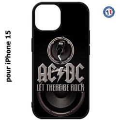 Coque pour iPhone 15 - groupe rock AC/DC musique rock ACDC