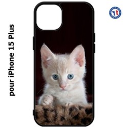 Coque pour iPhone 15 Plus - Bébé chat tout mignon - chaton yeux bleus