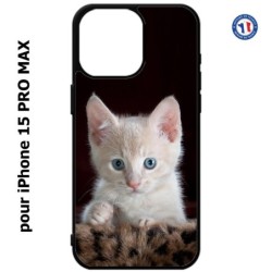 Coque pour iPhone 15 Pro Max - Bébé chat tout mignon - chaton yeux bleus