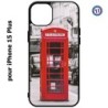 Coque pour iPhone 15 Plus - Cabine téléphone Londres - Cabine rouge London