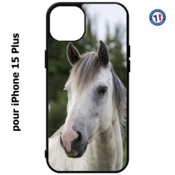 Coque pour iPhone 15 Plus - Coque cheval blanc - tête de cheval