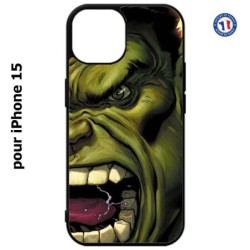 Coque pour iPhone 15 - Monstre Vert Hurlant