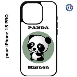 Coque pour iPhone 15 Pro - Panda tout mignon