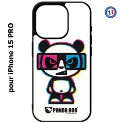 Coque pour iPhone 15 Pro - PANDA BOO© 3D - lunettes - coque humour