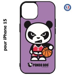 Coque pour iPhone 15 - PANDA BOO© Basket Sport Ballon - coque humour