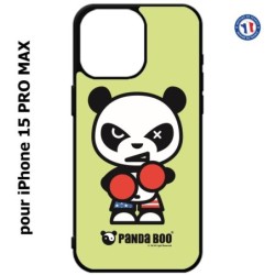 Coque pour iPhone 15 Pro Max - PANDA BOO© Boxeur - coque humour