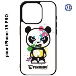 Coque pour iPhone 15 Pro - PANDA BOO© paintball color flash - coque humour