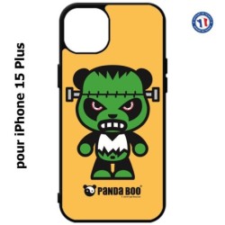 Coque pour iPhone 15 Plus - PANDA BOO© Frankenstein monstre - coque humour