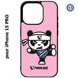 Coque pour iPhone 15 Pro - PANDA BOO© Ninja Kung Fu Samouraï - coque humour