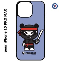 Coque pour iPhone 15 Pro Max - PANDA BOO© Ninja Boo noir - coque humour