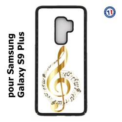Coque pour Samsung Galaxy S9 PLUS clé de sol - solfège musique - musicien