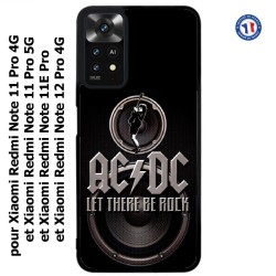 Coque pour Xiaomi Redmi Note 11E PRO groupe rock AC/DC musique rock ACDC