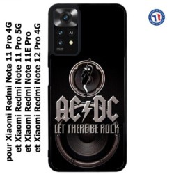 Coque pour Xiaomi Redmi Note 12 PRO 4G - groupe rock AC/DC musique rock ACDC