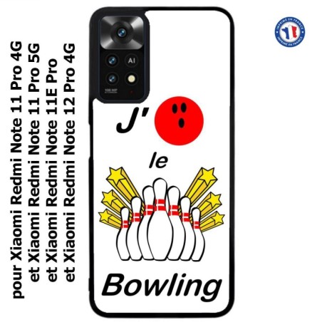 Coque pour Xiaomi Redmi Note 11E PRO J'aime le Bowling