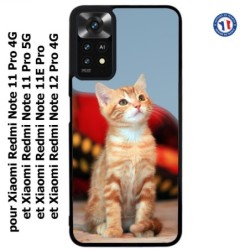 Coque pour Xiaomi Redmi Note 12 PRO 4G - Adorable chat - chat robe cannelle