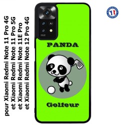 Coque pour Xiaomi Redmi Note 11E PRO Panda golfeur - sport golf - panda mignon
