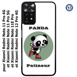 Coque pour Xiaomi Redmi Note 11E PRO Panda patineur patineuse - sport patinage
