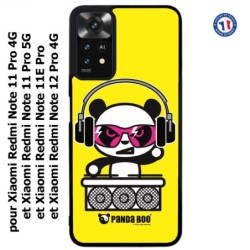 Coque pour Xiaomi Redmi Note 11 PRO 4G et 5G PANDA BOO© DJ music - coque humour