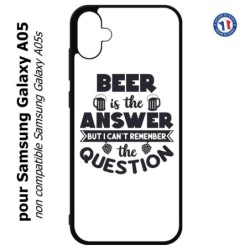 Coque pour Samsung Galaxy A05 - Beer is the answer Humour Bière