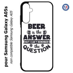 Coque pour Samsung Galaxy A05s - Beer is the answer Humour Bière