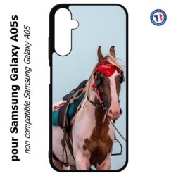 Coque pour Samsung Galaxy A05s - Coque cheval robe pie - bride cheval