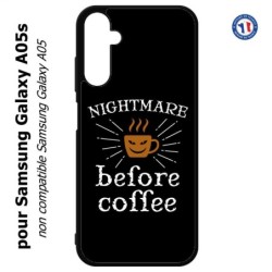 Coque pour Samsung Galaxy A05s - Nightmare before Coffee - coque café