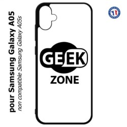 Coque pour Samsung Galaxy A05 - Logo Geek Zone noir & blanc
