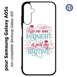 Coque pour Samsung Galaxy A05s - Kiss me now Midnight is past my Bedtime amour embrasse-moi