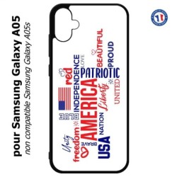 Coque pour Samsung Galaxy A05 - USA lovers - drapeau USA - patriot