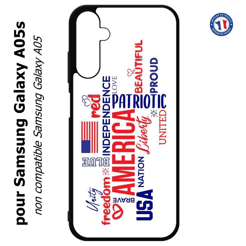 Coque pour Samsung Galaxy A05s - USA lovers - drapeau USA - patriot