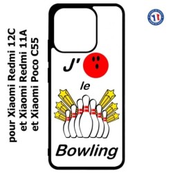 Coque pour Xiaomi Redmi 12C / Poco C55 - J'aime le Bowling