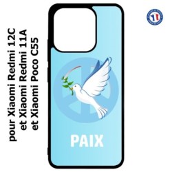 Coque pour Xiaomi Redmi 12C / Poco C55 - blanche Colombe de la Paix