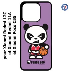 Coque pour Xiaomi Redmi 12C / Poco C55 - PANDA BOO© Basket Sport Ballon - coque humour