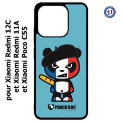 Coque pour Xiaomi Redmi 12C / Poco C55 - PANDA BOO© Français béret baguette - coque humour