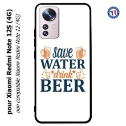 Coque pour Xiaomi Redmi Note 12S (4G) - Save Water Drink Beer Humour Bière