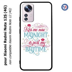 Coque pour Xiaomi Redmi Note 12S (4G) - Kiss me now Midnight is past my Bedtime amour embrasse-moi