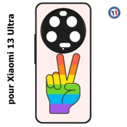 Coque pour Xiaomi 13 Ultra - Rainbow Peace LGBT - couleur arc en ciel Main Victoire Paix LGBT