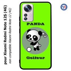 Coque pour Xiaomi Redmi Note 12S (4G) - Panda golfeur - sport golf - panda mignon