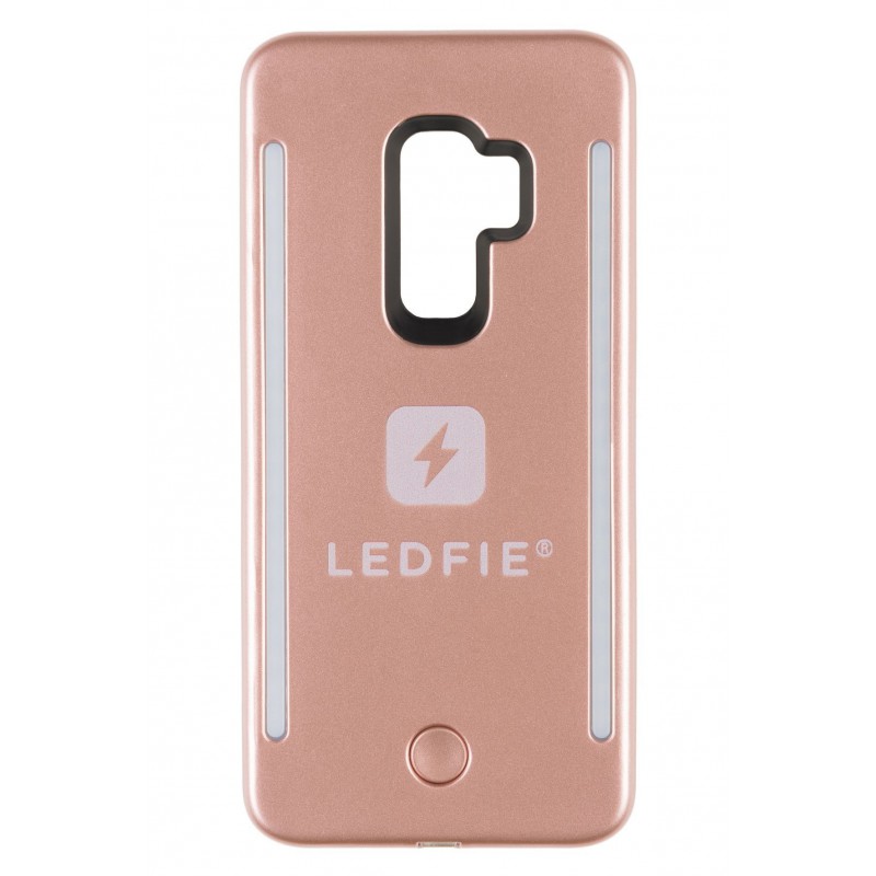 COQUE LEDFIE OR ROSE PREMIUM SAMSUNG S9+